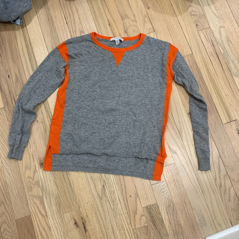 Autumn cashmere grey and orange sweater size xsmall
